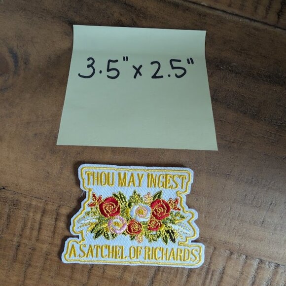 Thou may ingest a satchel of Richards embroidered patch - Picture 2 of 2